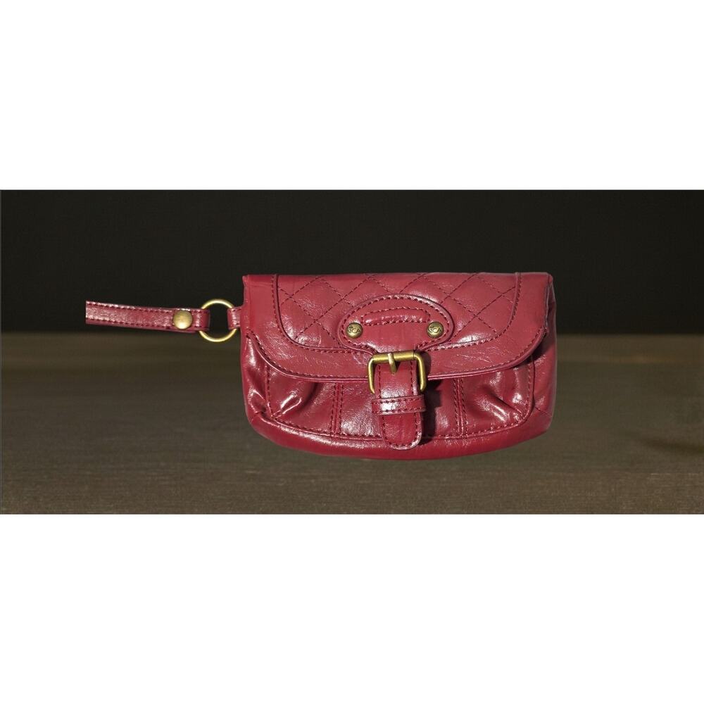 Vintage Tignanello Red Quilted Leather Wristlet – Y2K Aesthetic
